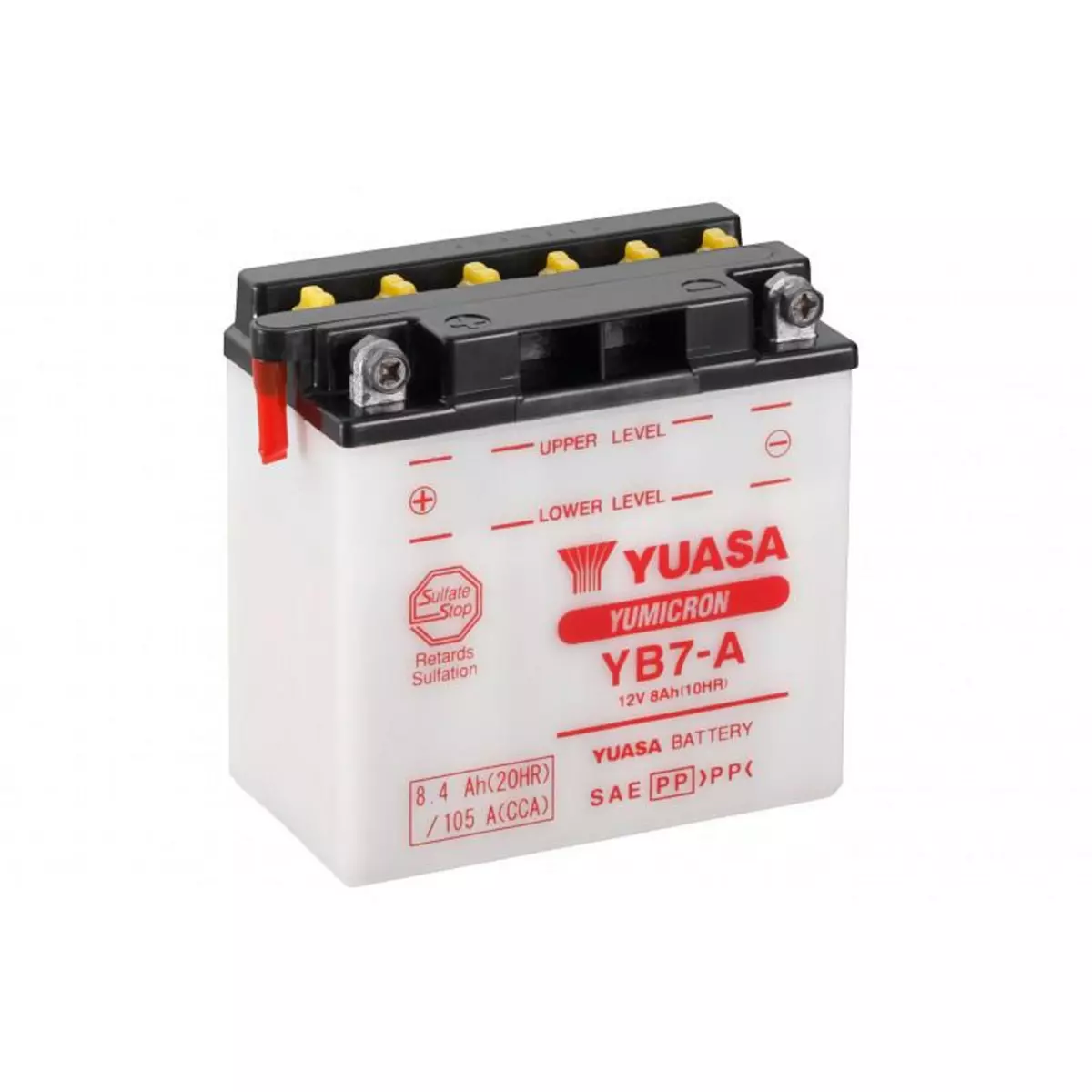 YUASA Batterie moto YUASA YB7-A 12V 8.4ah 105A