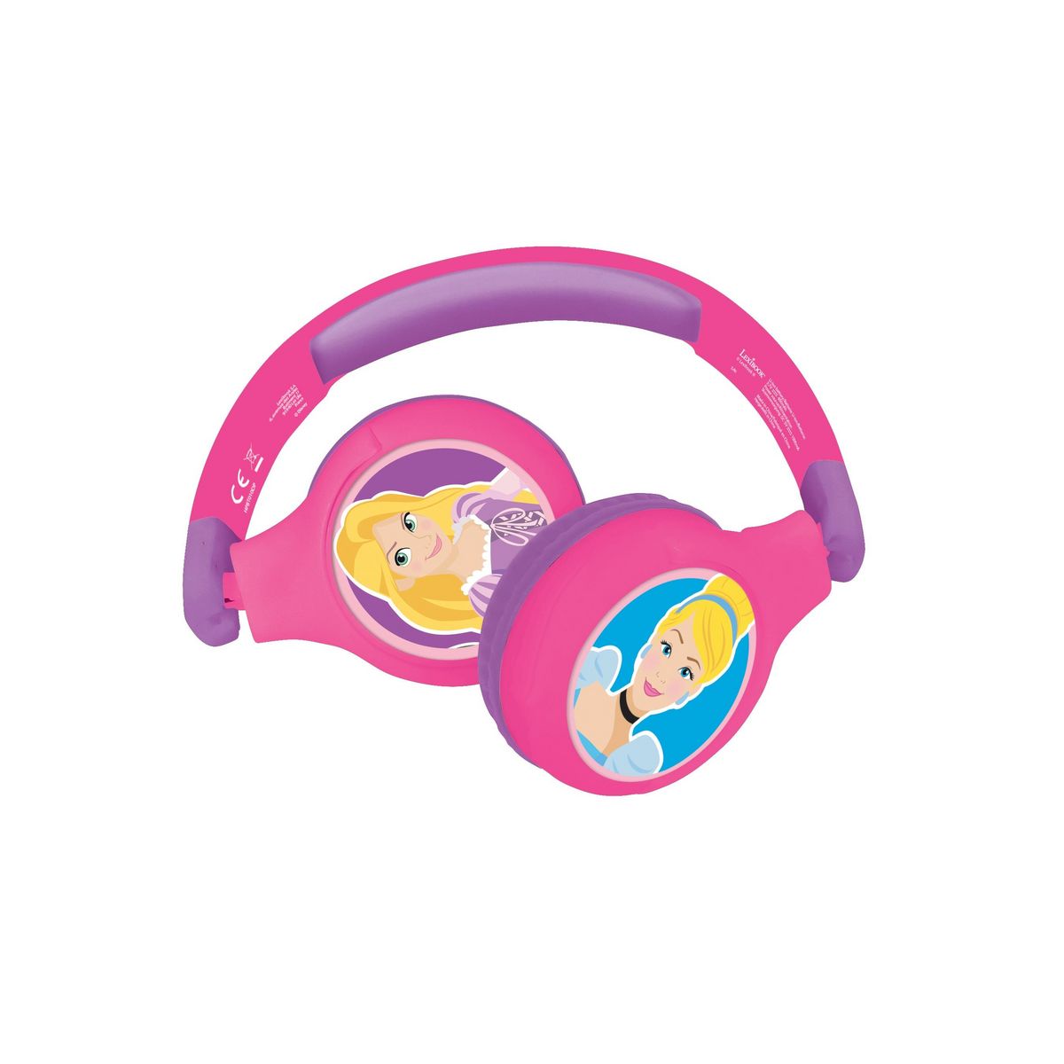 Lexibook Casque 2 en 1 Disney Princesse Bluetooth et Filaire avec limitation de son
