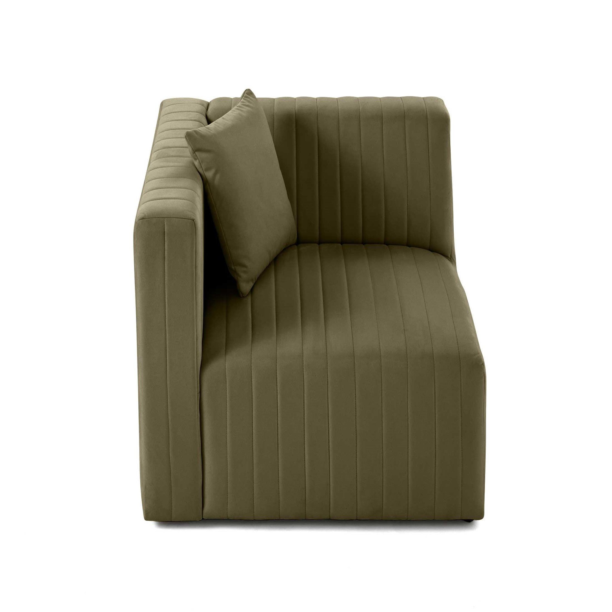 Voir la diapositive 6 : LISA DESIGN Nova - module d'assise gauche - en velours