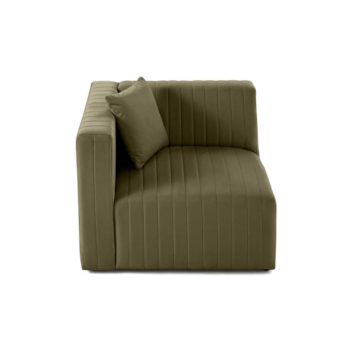 LISA DESIGN Nova - module d'assise gauche - en velours