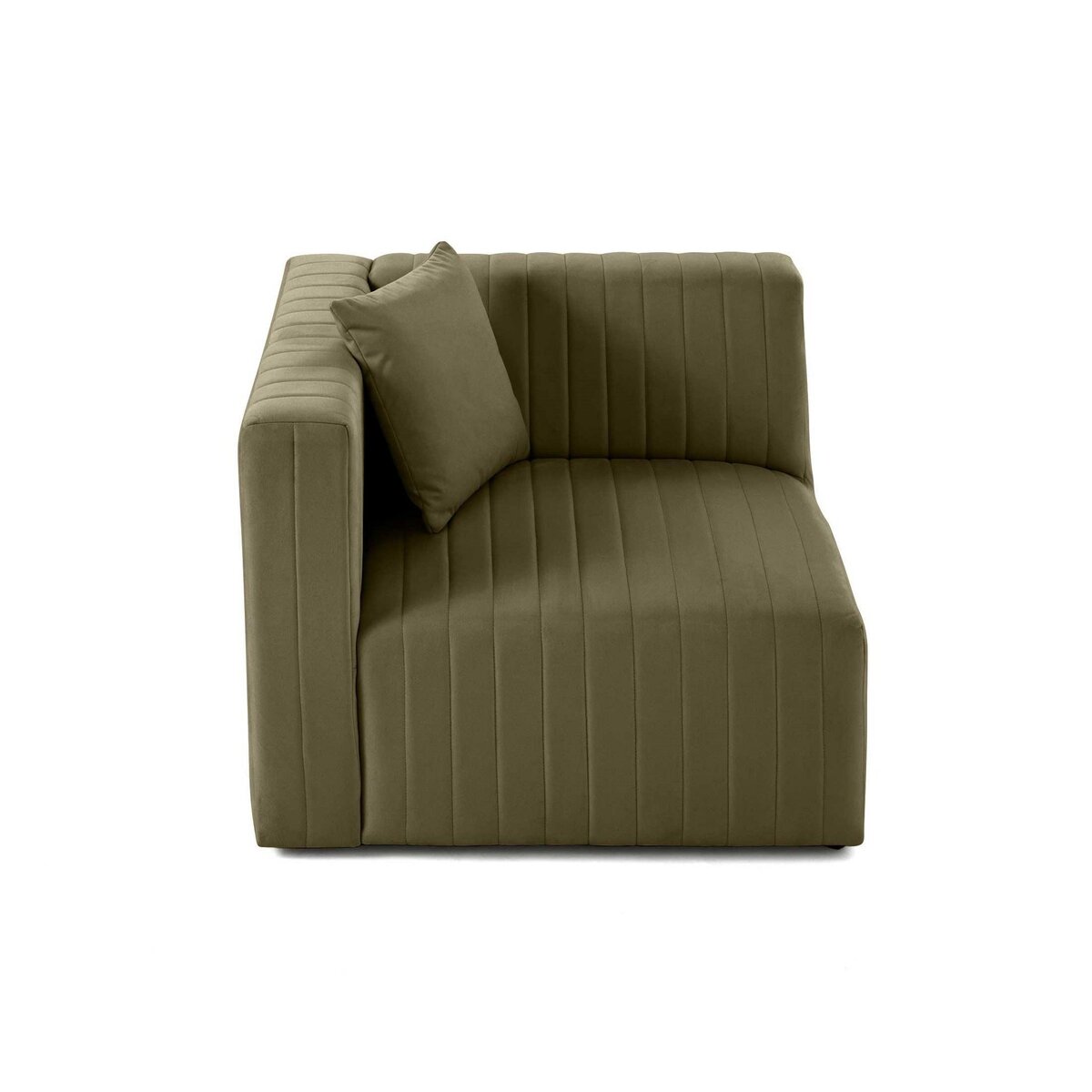 LISA DESIGN Nova - module d'assise gauche - en velours