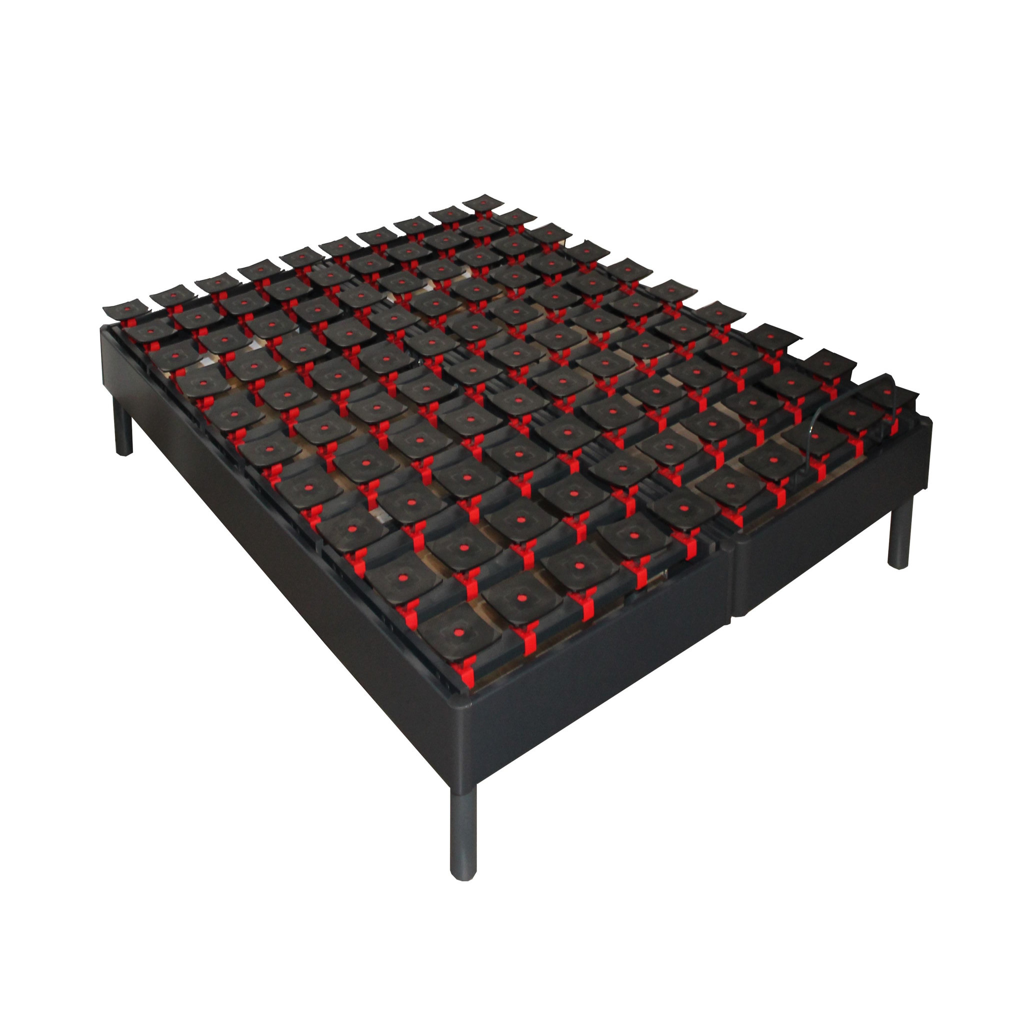 Voir la diapositive 4 : Ensemble TPR tous plots réglables + Matelas Mousse 2x90x200 cm MEMORYLUX