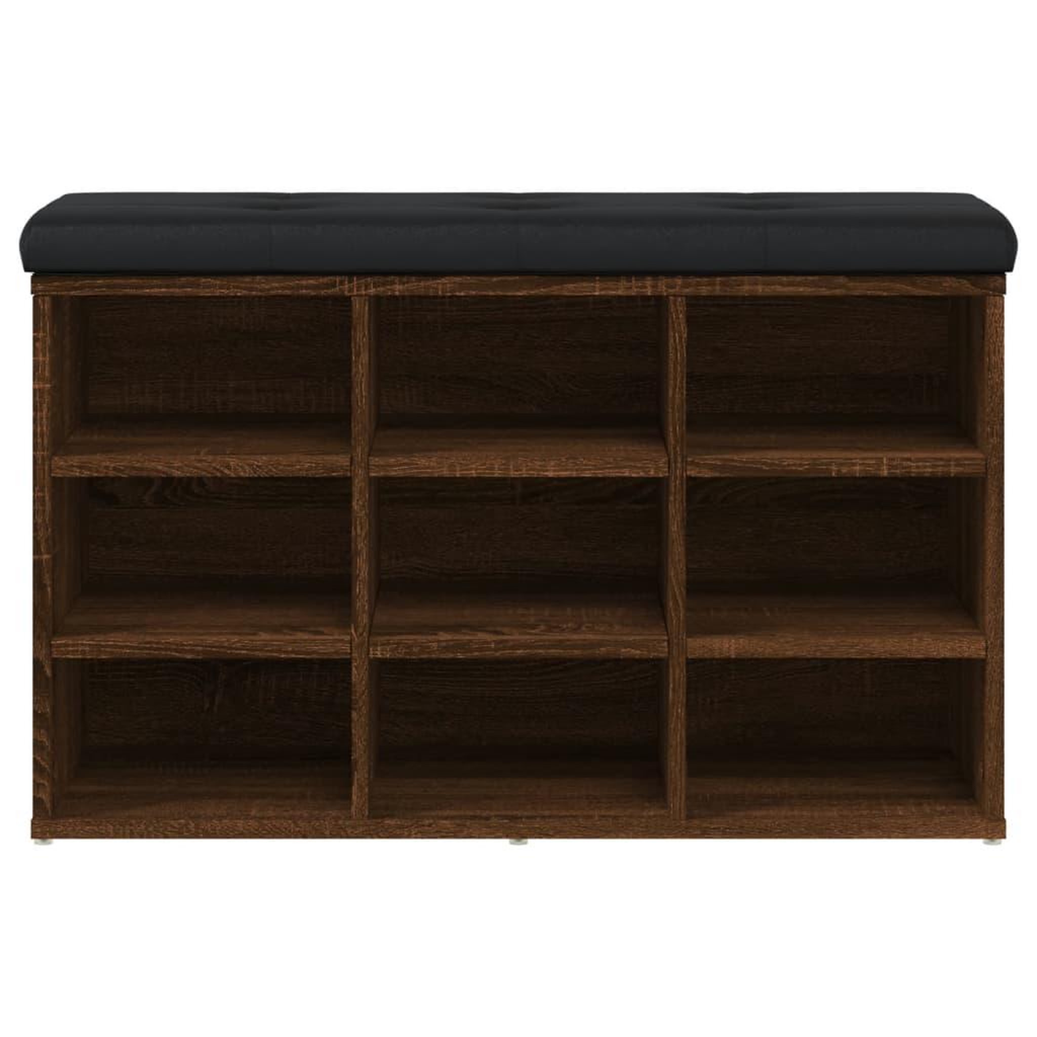Voir la diapositive 5 : VIDAXL Banc a chaussures chene marron 82x32x50 cm Bois d'ingenierie