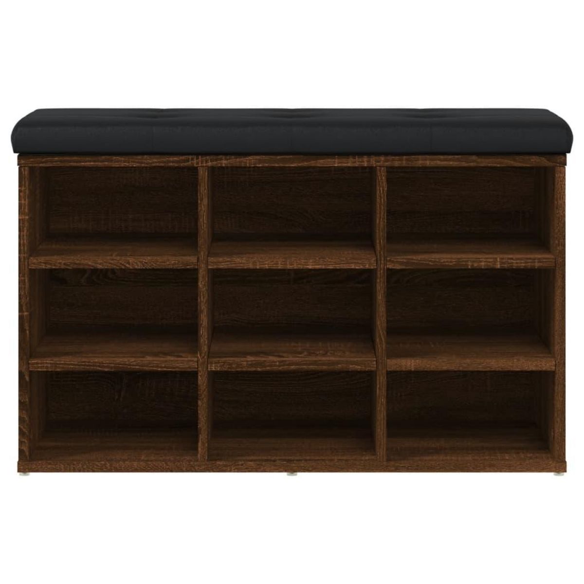 VIDAXL Banc a chaussures chene marron 82x32x50 cm Bois d'ingenierie