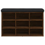 Voir la diapositive 5 : VIDAXL Banc a chaussures chene marron 82x32x50 cm Bois d'ingenierie