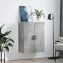 Voir la diapositive 3 : VIDAXL Armoire murale gris beton 69,5x34x90 cm