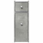 Voir la diapositive 4 : VIDAXL Armoire de salle de bain etroite avec roulettes gris beton