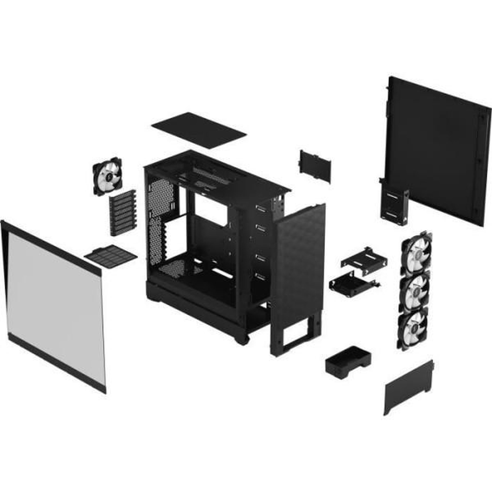 Voir la diapositive 3 : Fractal Design FRACTAL DESIGN - Pop XL Air RGB Black TG - Boîtier PC - Noir (FD-C-POR1X-06)