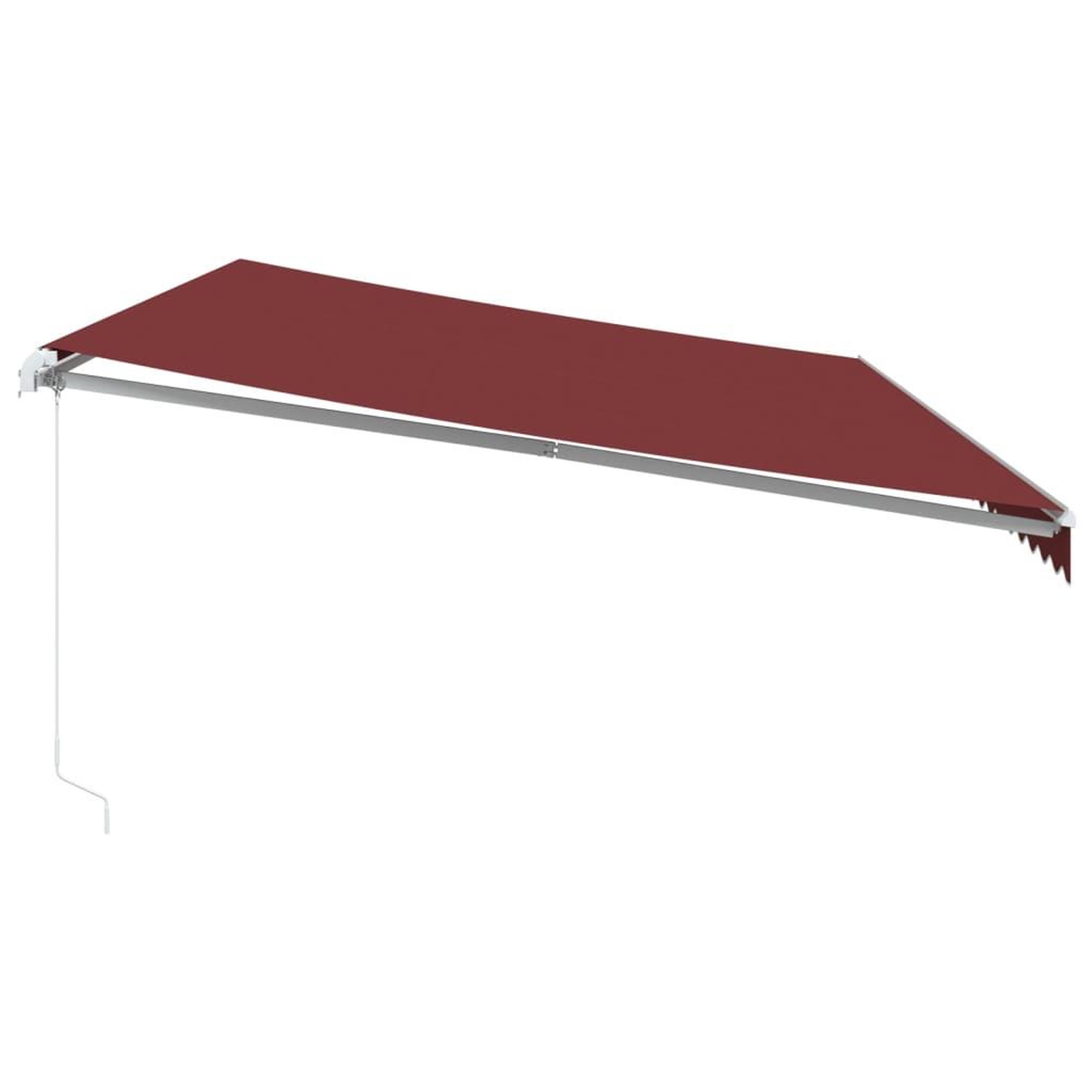 Voir la diapositive 5 : VIDAXL Auvent manuel retractable avec LED bordeaux 600x300 cm
