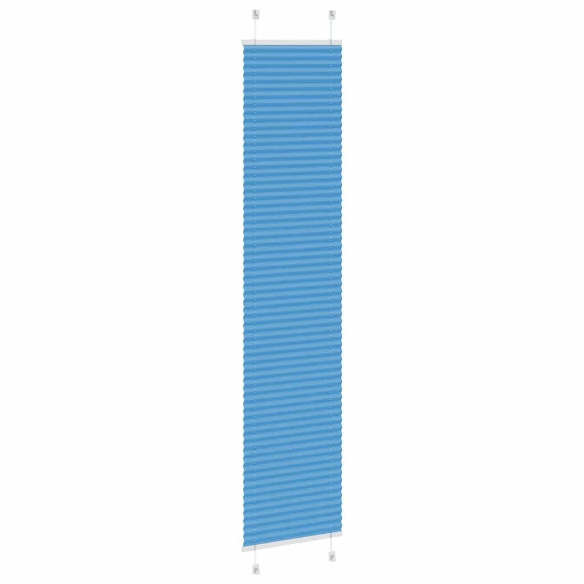 Voir la diapositive 4 : VIDAXL Store plisse bleu 45x200 cm largeur du tissu 44,4 cm polyester