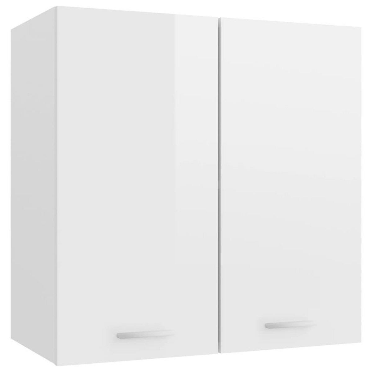 VIDAXL Armoire suspendue Blanc brillant 60x31x60 cm Bois d'ingenierie