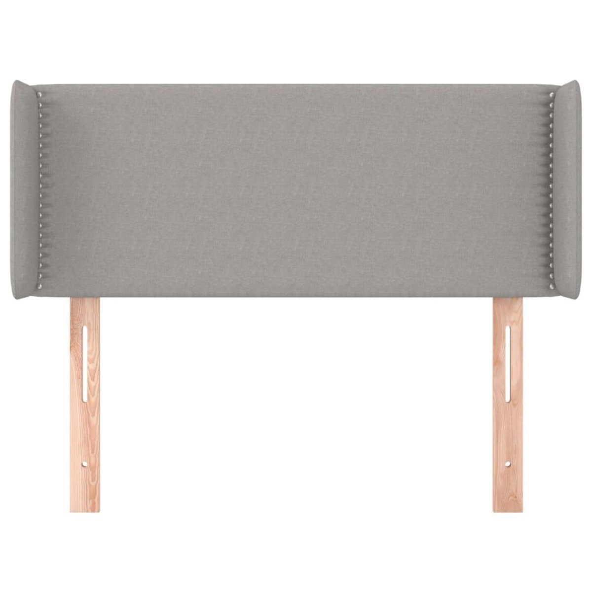 VIDAXL Tete de lit avec oreilles Gris clair 83x16x78/88 cm Tissu