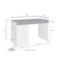 Voir la diapositive 8 : Bureau 1 porte 1 tiroir avec plateau coulissant et rangement 100 cm TAVIANO