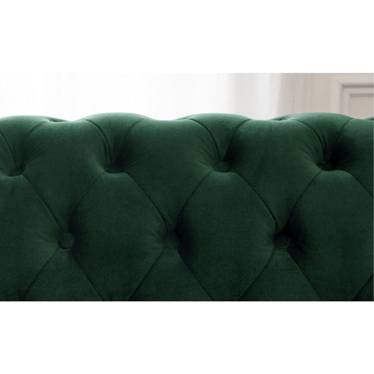 LISA DESIGN William - canapé chesterfield d'angle droit - 4 places - en velours