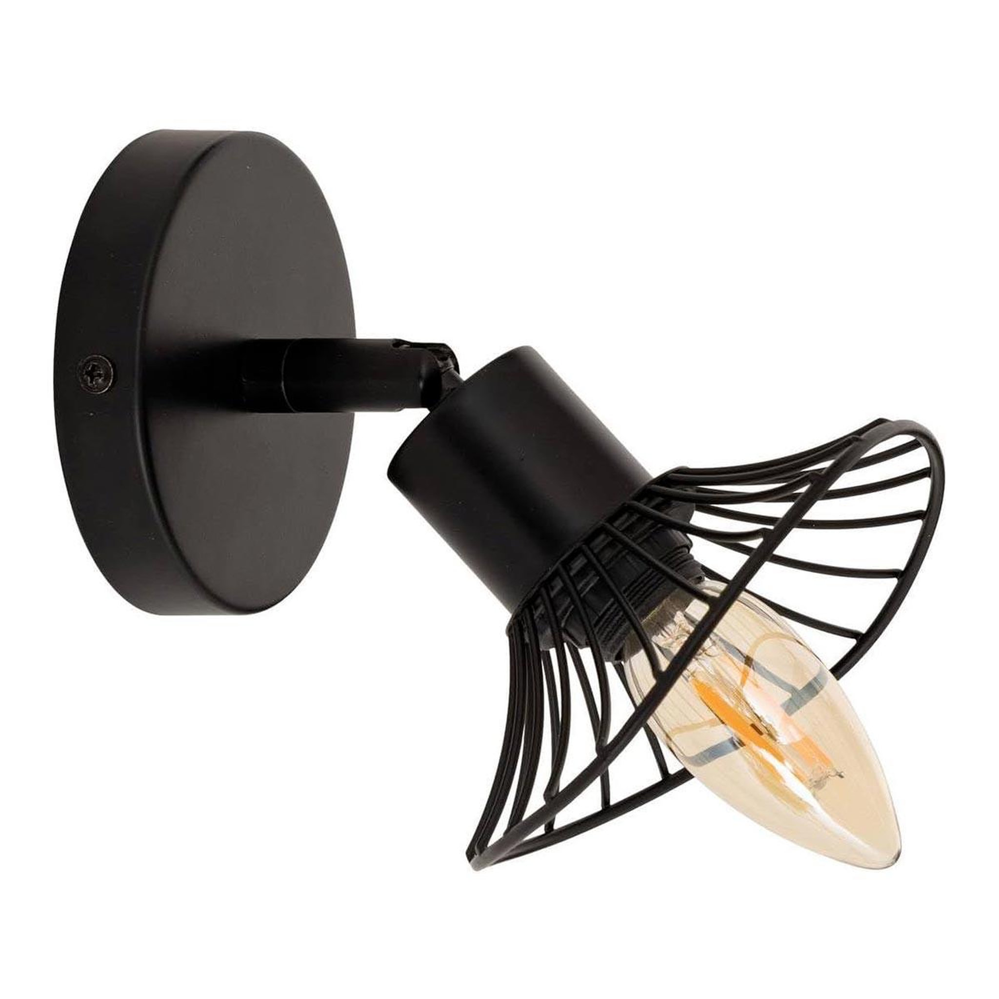 ATMOSPHERA Applique murale orientable en métal  adelia  17cm noir