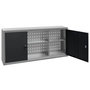 Voir la diapositive 4 : VIDAXL Armoire a outils murale Style Industriel Metal Gris et noir
