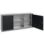 Voir la diapositive 4 : VIDAXL Armoire a outils murale Style Industriel Metal Gris et noir