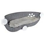 Paris Prix Hamac de Fenêtre pour Chat  Feutrine  67cm Gris