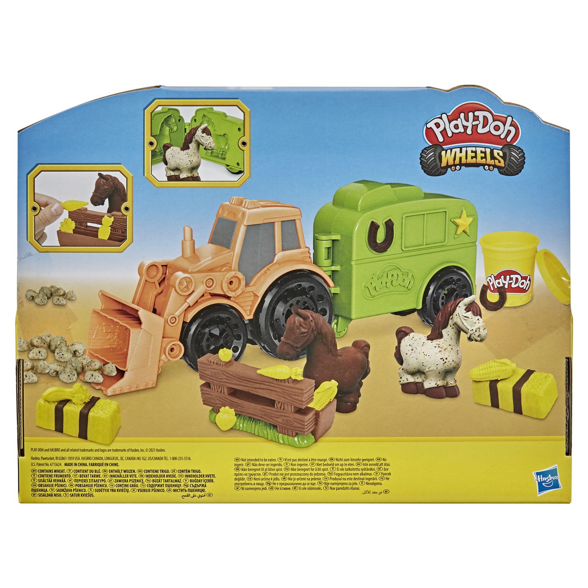 Voir la diapositive 3 : HASBRO Play-Doh Wheels Tracteur