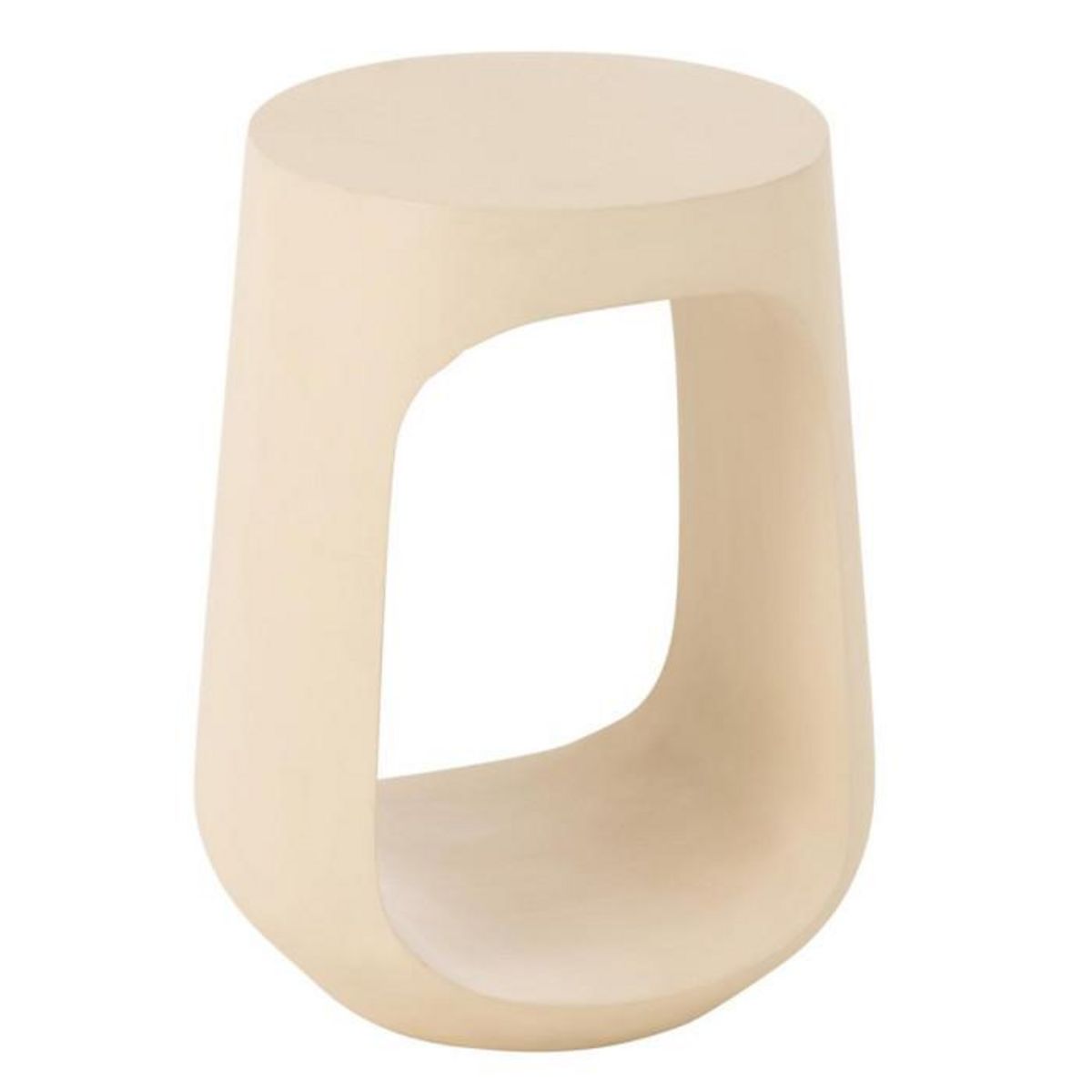 Paris Prix Table d'Appoint Design en Bois  Cave  46cm Beige