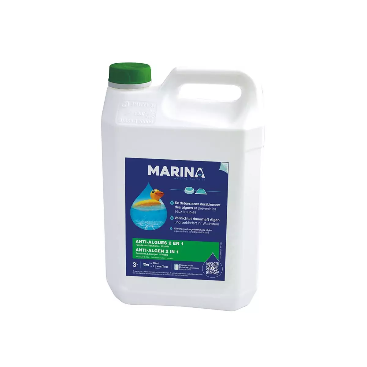MARINA Anti-algues 2 en 1 liquide 3 L - Marina