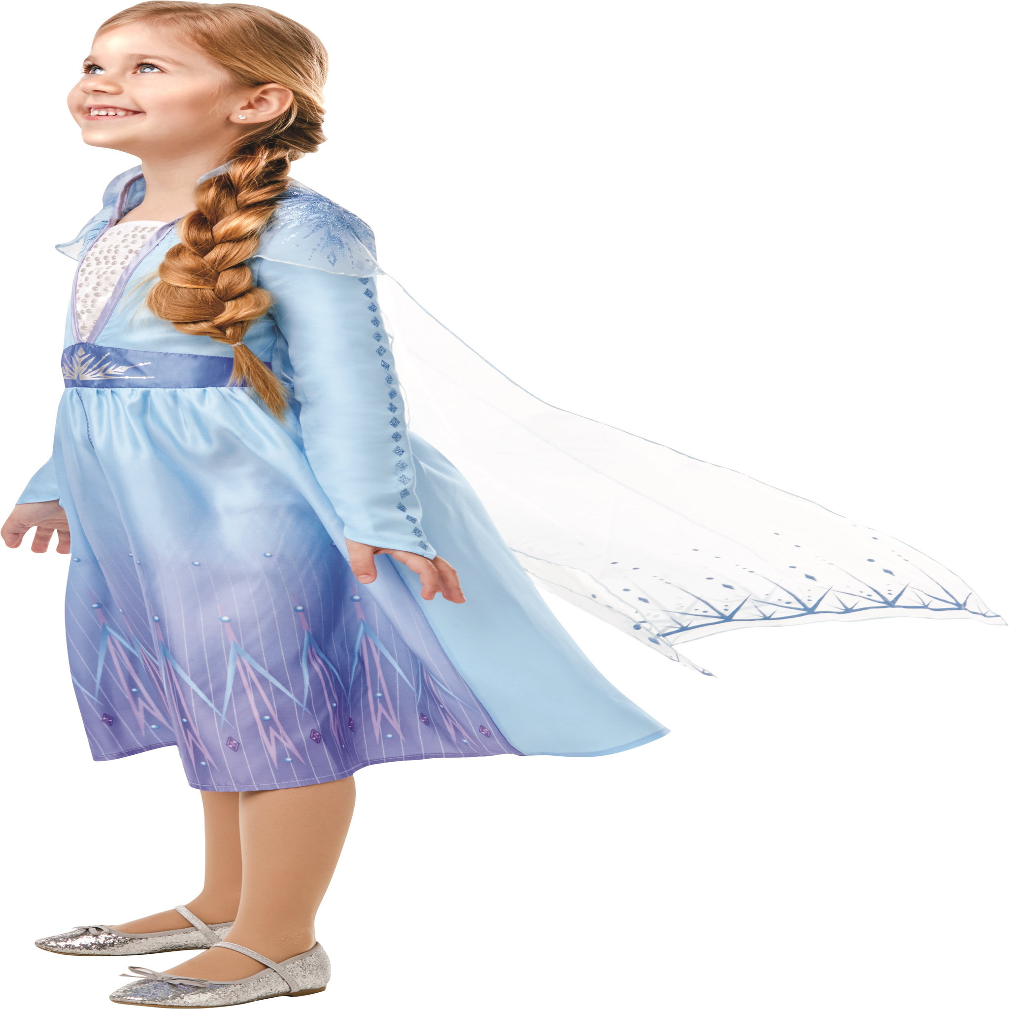 Voir la diapositive 3 : RUBIES Déguisement classique Elsa taille 7/8 ans - La reine des neiges