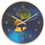 Voir la diapositive 2 : VIDAXL Horloge murale dore et bleu Ø29,5 cm polystyrene et verre