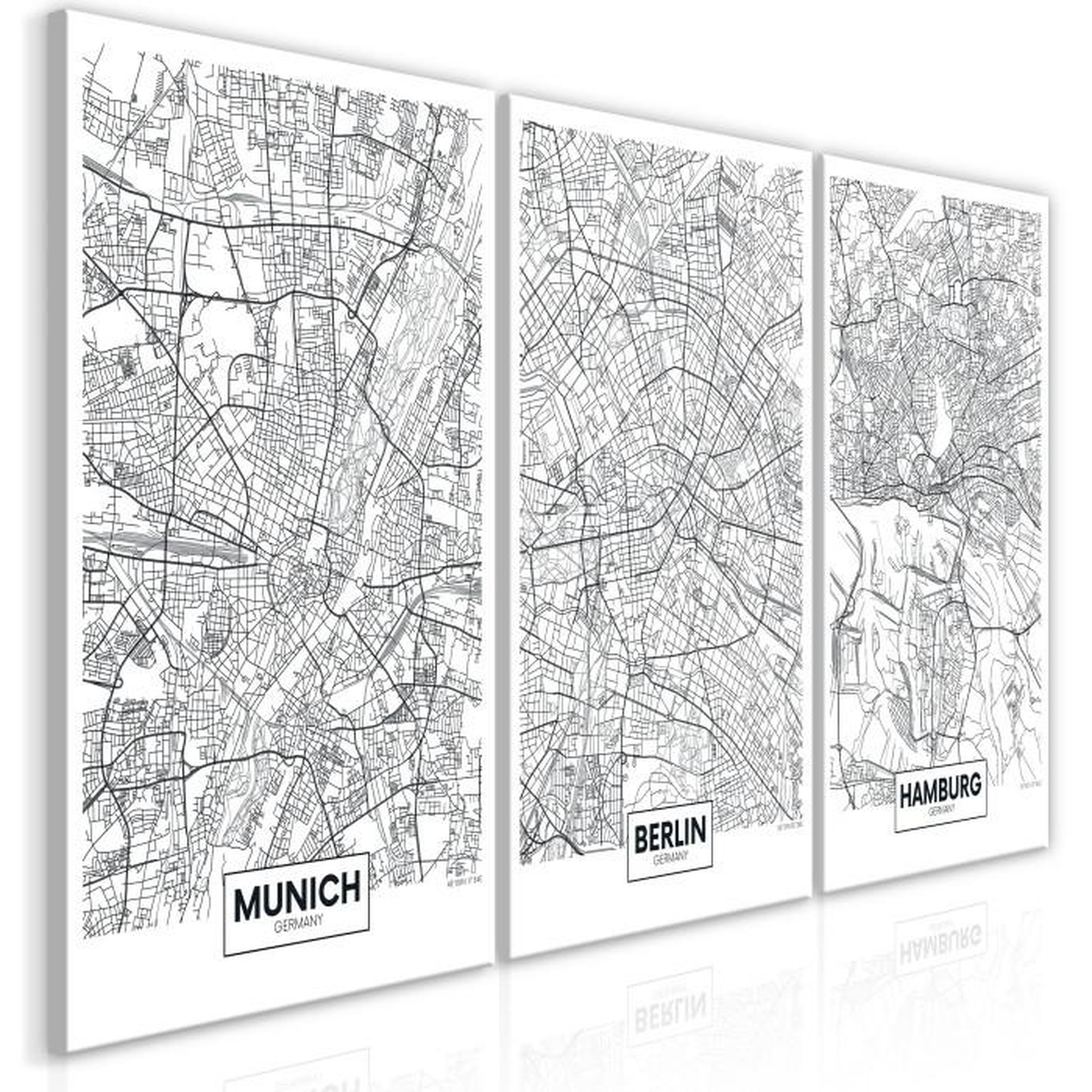 Paris Prix Tableau Imprimé  German Metropolises Collection. Coloris disponibles : Multicolore