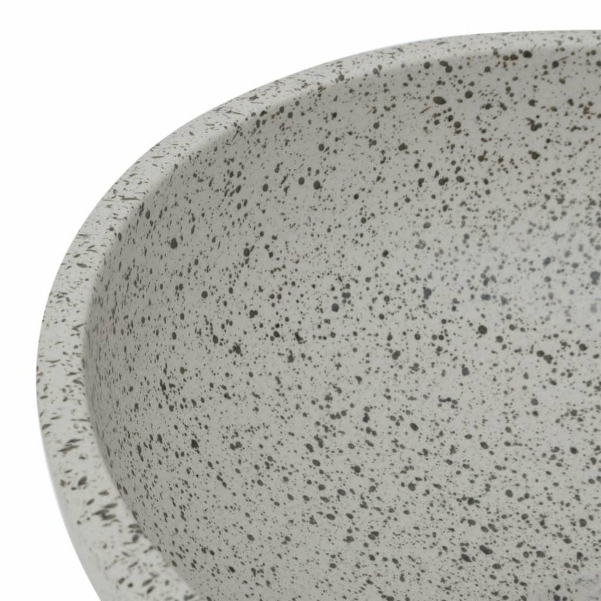 VIDAXL Vasque a poser gris rond Φ41x14 cm ceramique