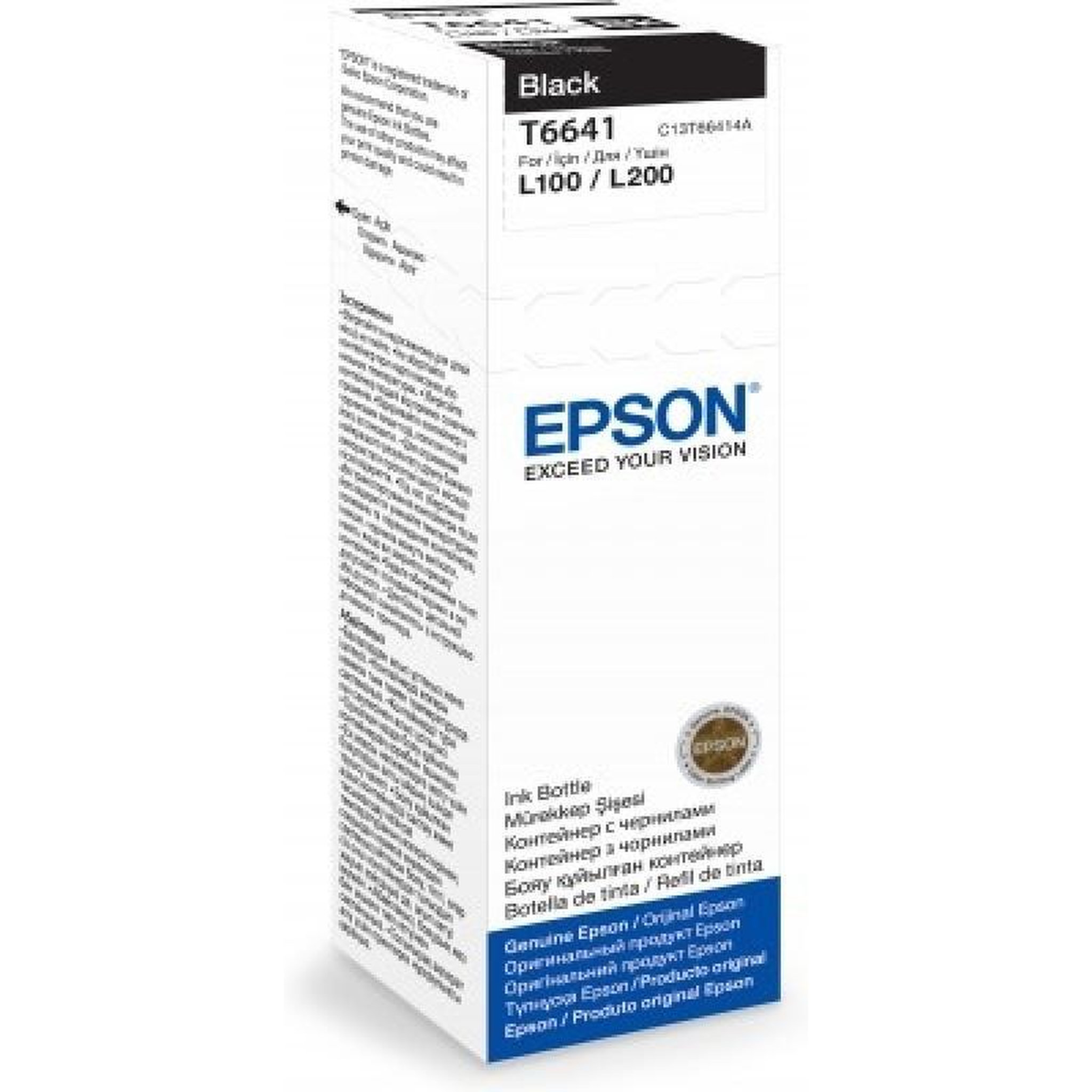 Voir la diapositive 2 : Epson Epson Ink Black Schwarz (C13T66414A)
