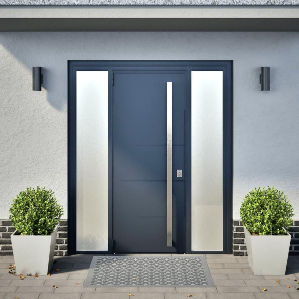 VIDAXL Jardinieres 2 pcs 40x40x40 cm acier inoxydable