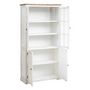 Voir la diapositive 2 : ATMOSPHERA Vitrine 4 Portes en Bois  Olbia  190cm Blanc