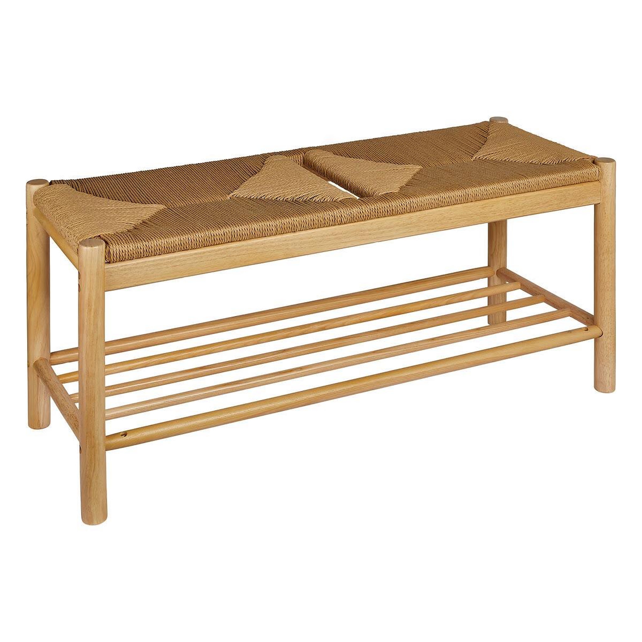 ATMOSPHERA Banc en bois massif  maesi  95cm naturel