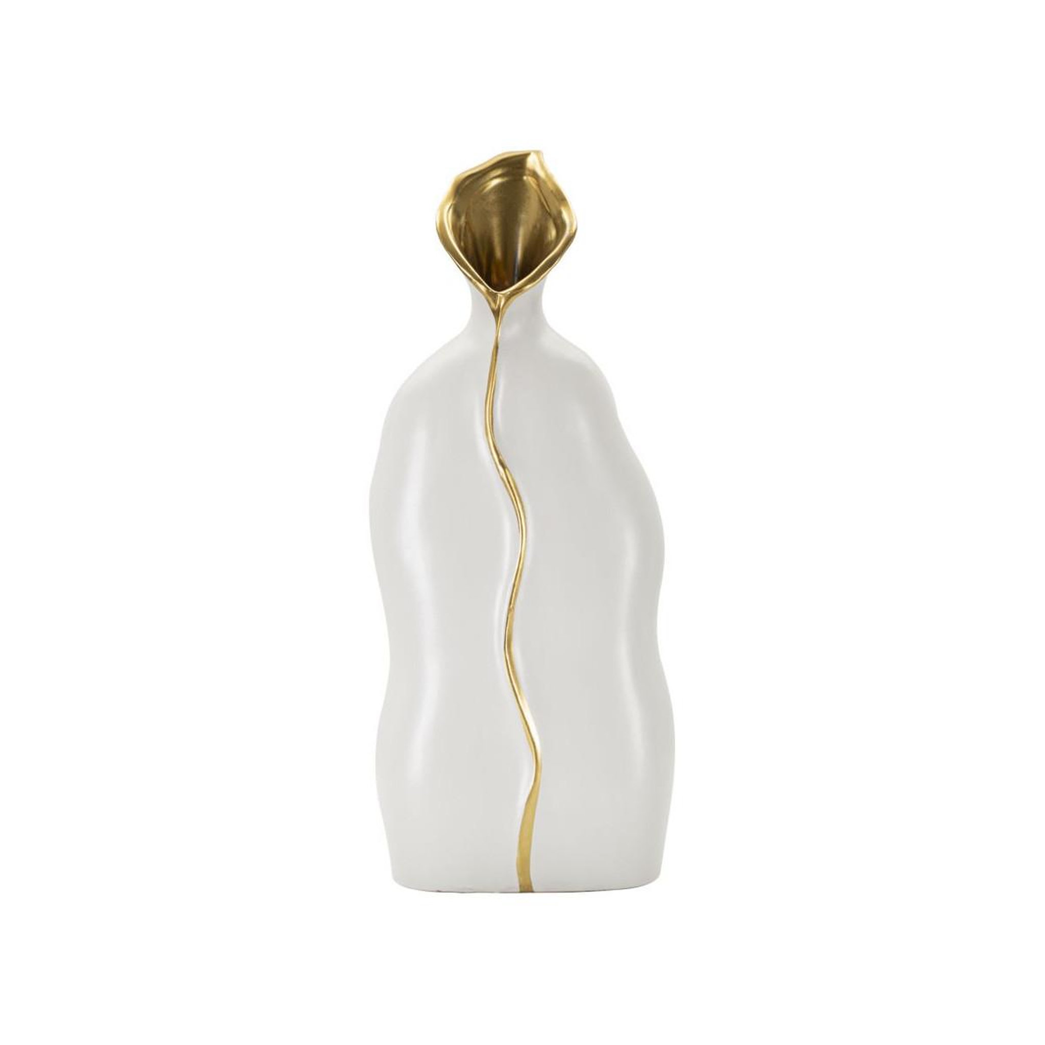 Paris Prix Vase design en céramique  uma  40cm blanc