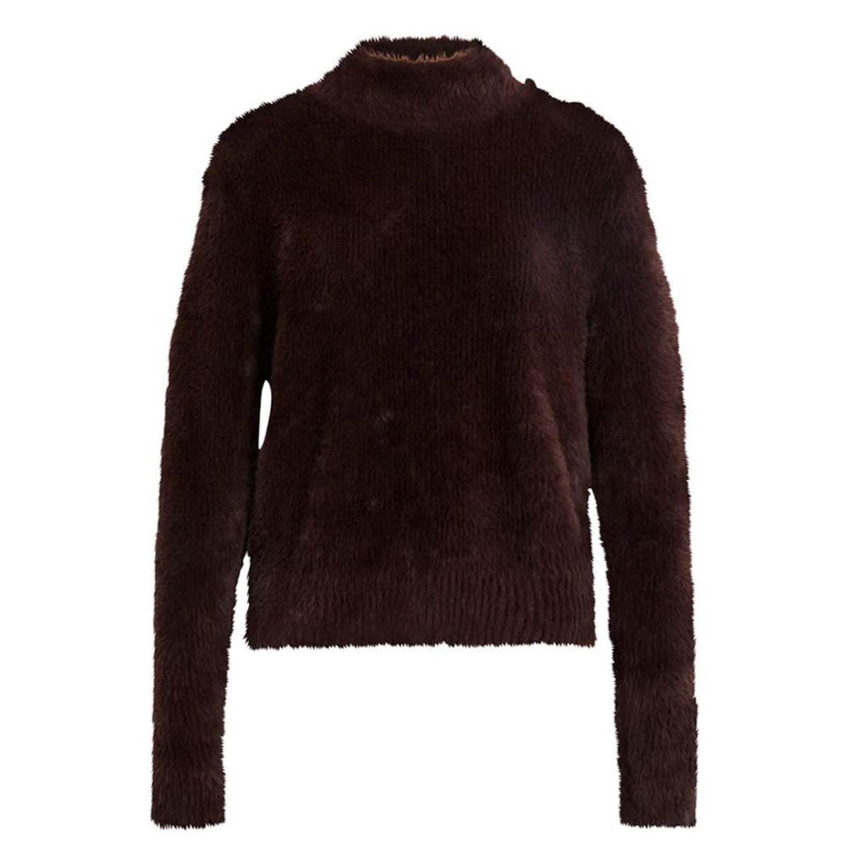MORGAN Pull Marron Femme Morgan Duveteuse