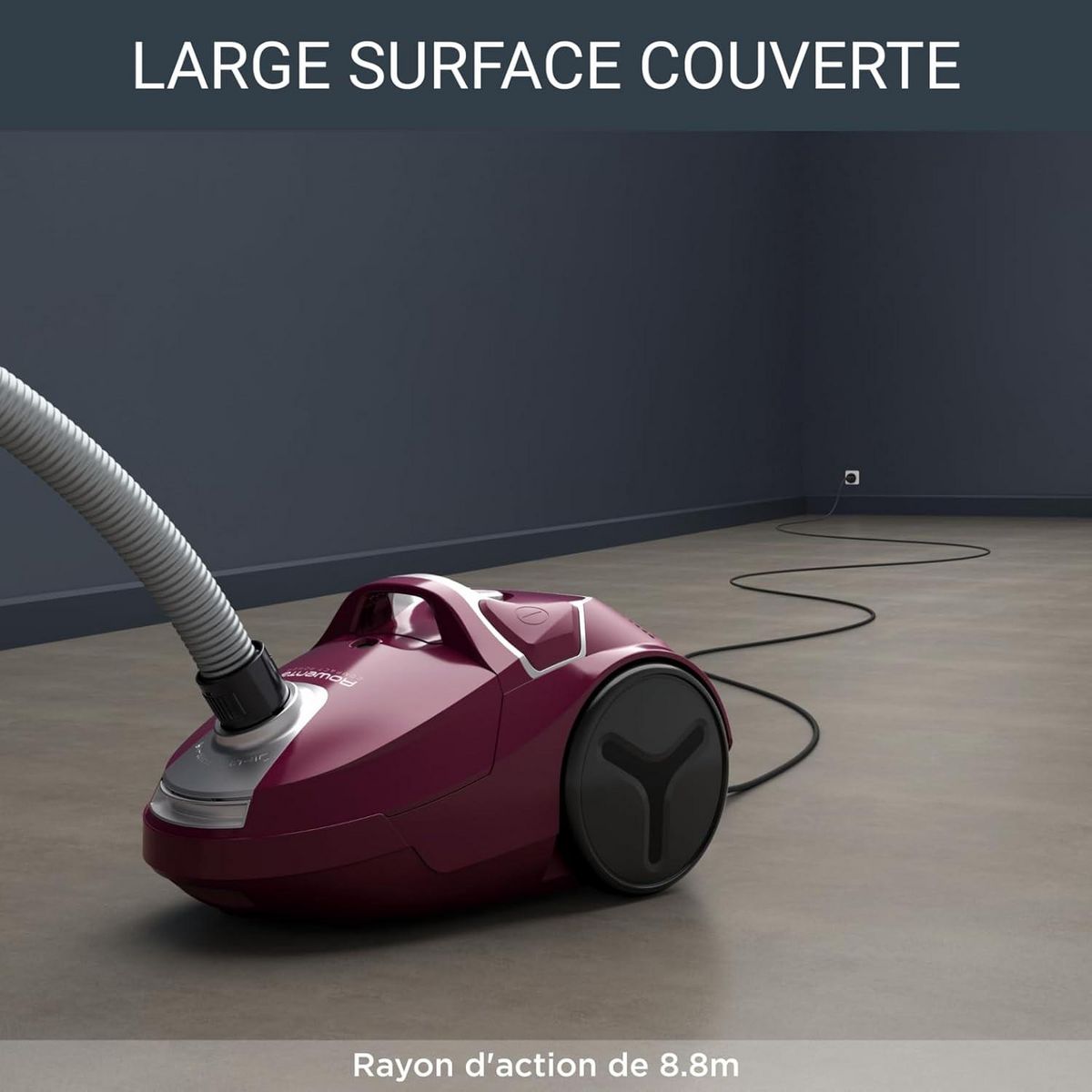 ROWENTA Aspirateur traineau 900w 75db prune - ro3969ea