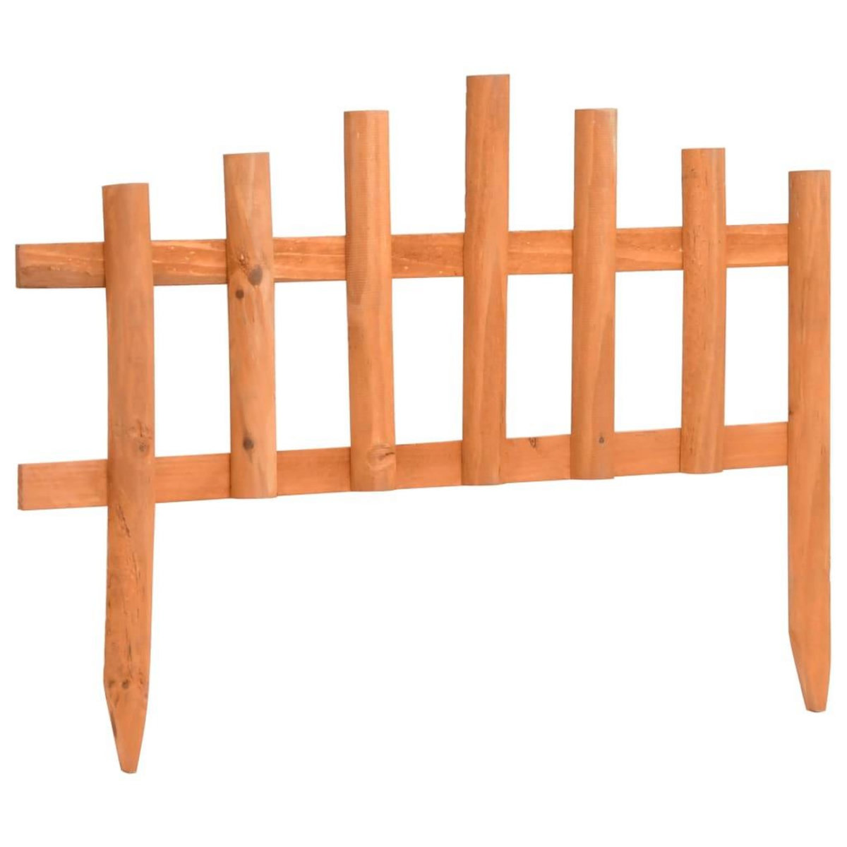 VIDAXL Bordure de jardin 10 pcs Bois de sapin 4,4 m