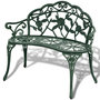 Voir la diapositive 1 : VIDAXL Banc de jardin 100 cm Aluminium coule Vert