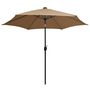 Voir la diapositive 3 : VIDAXL Parasol de jardin avec lumieres LED et mat en aluminium taupe
