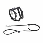 Paris Prix Harnais & Laisse pour Chat  Réfléchissant  120cm Noir