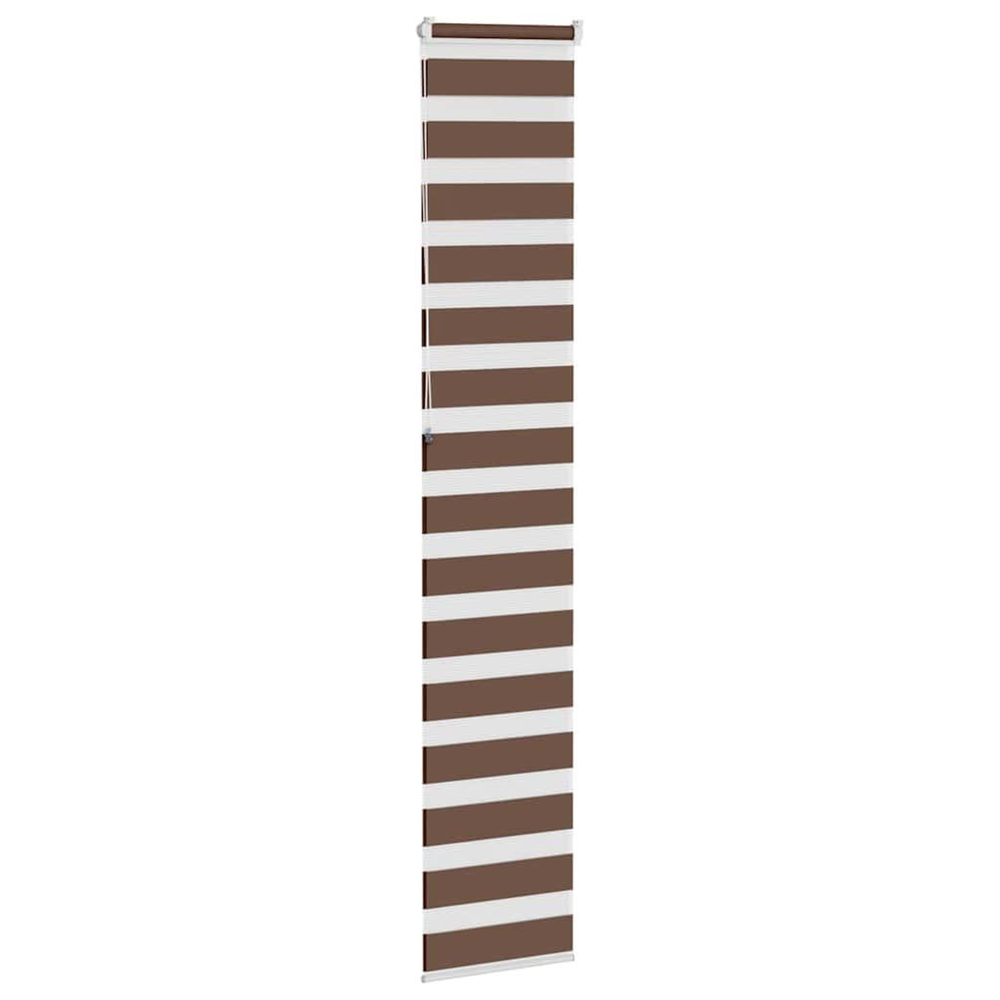 Voir la diapositive 4 : VIDAXL Store zebre marron 40x230 cm largeur du tissu 35,9 cm polyester