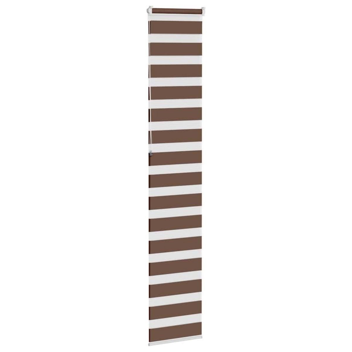 VIDAXL Store zebre marron 40x230 cm largeur du tissu 35,9 cm polyester