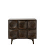Voir la diapositive 2 : Paris Prix Commode 6 Tiroirs en Bois  Circle  99cm Marron Foncé