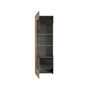 Voir la diapositive 4 : BEST MOBILIER Wexford - vitrine - gris et effet bois - 60x194 cm