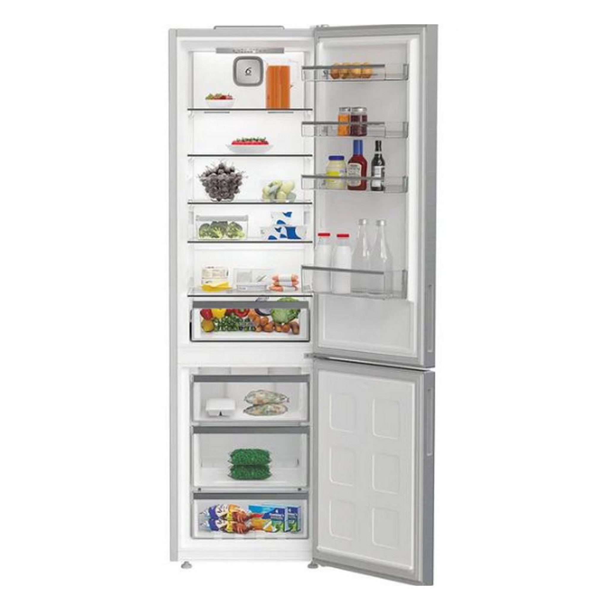 Voir la diapositive 4 : Whirlpool Réfrigérateur combiné 60cm 355l inox - whk25404xp5e