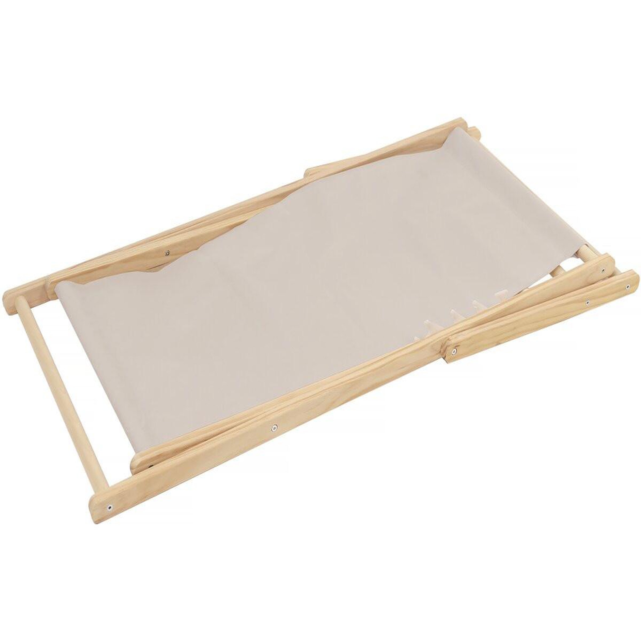 Voir la diapositive 3 : Habitat et Jardin Lot de 2 transats en bois  chilienne  - 107 x 56.5 x 81 cm - ecru