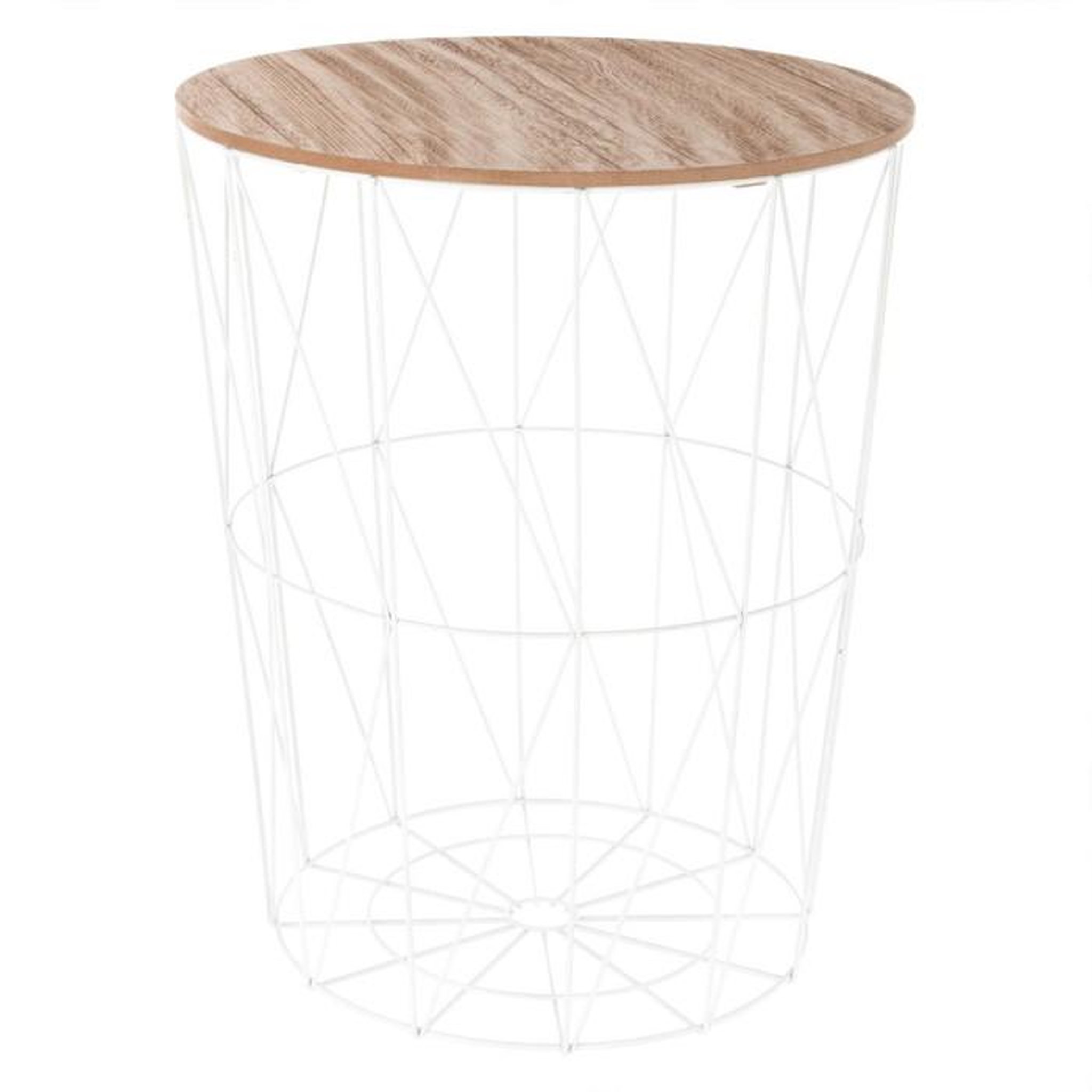 ATMOSPHERA Table d'Appoint Design  Kumi  57cm Blanc