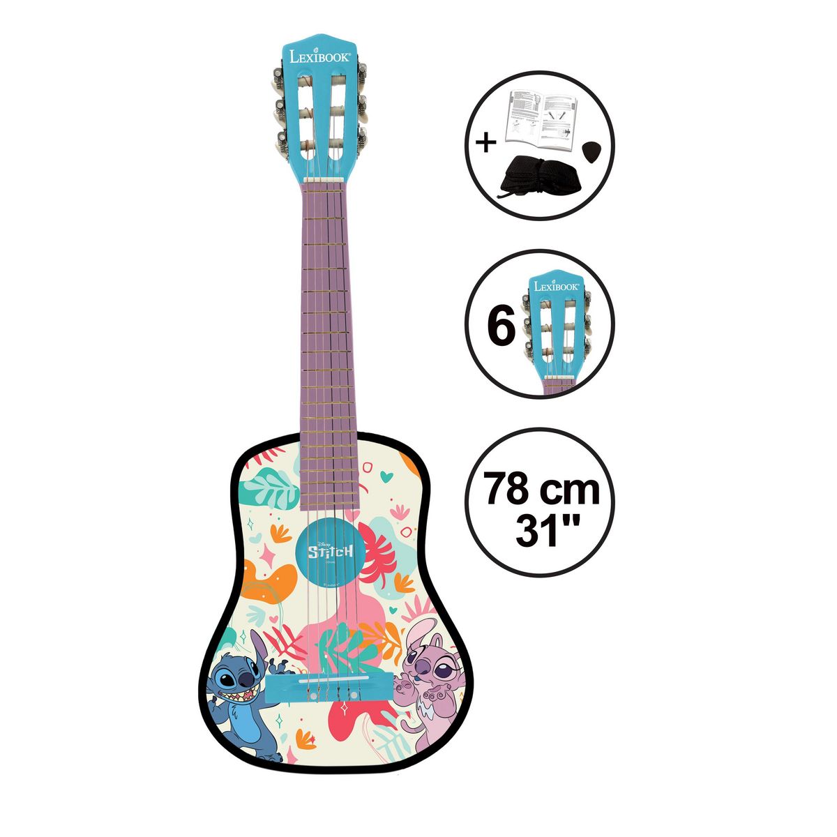 Lexibook Guitare Acoustique Stitch
