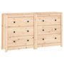 Voir la diapositive 2 : VIDAXL Buffet 140x35x80 cm Bois massif de pin