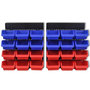 Voir la diapositive 4 : VIDAXL Etagere a outils de garage murale 2 pcs Bleu et rouge